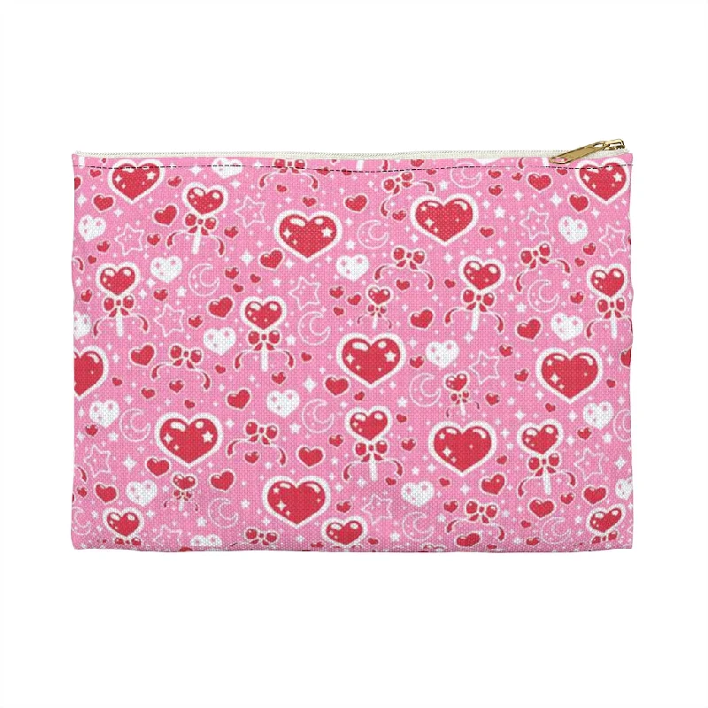 Stylish Bags For Fashion Bloggers Sweet Feelings Pink Accessory Pouch