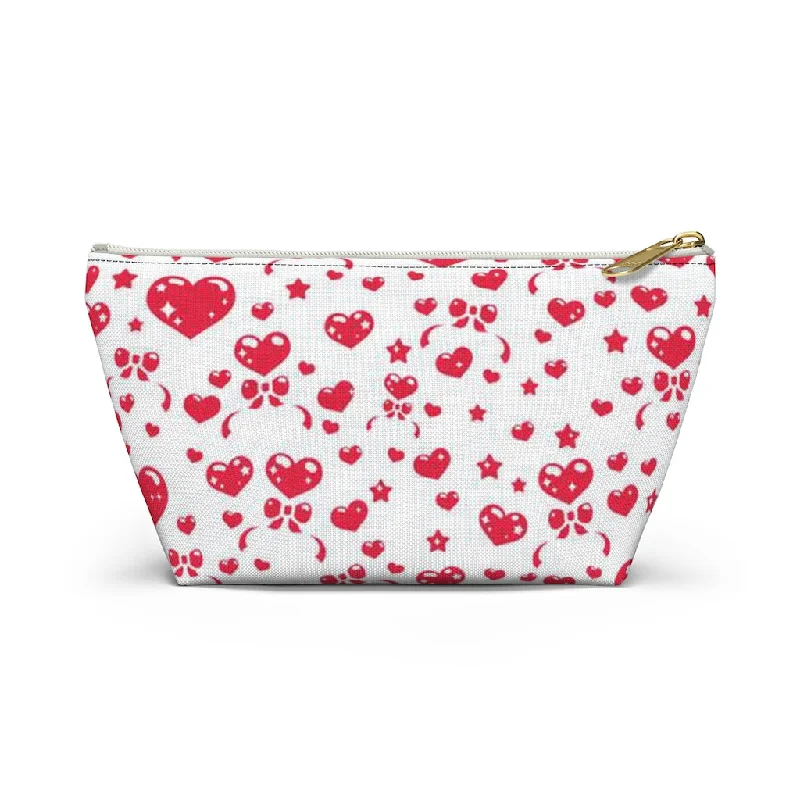 Affordable Bags For Budget Shoppers Sweet Feelings White Accessory Pouch w T-bottom