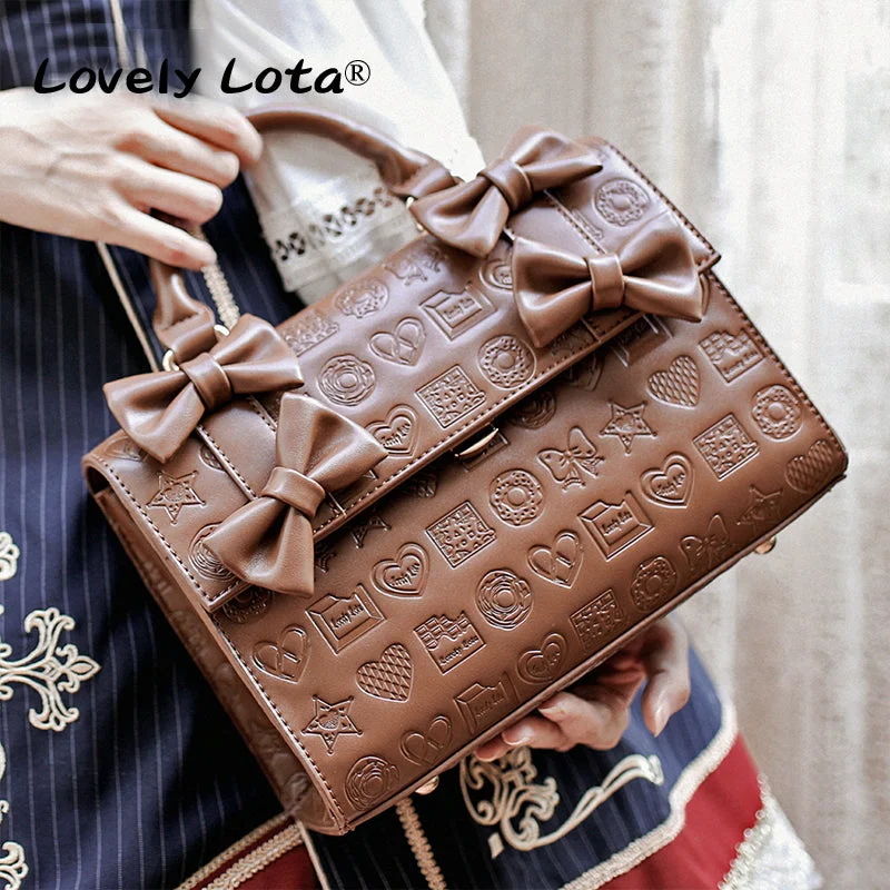 Crazy Discounts, Hurry Up (Buyforme) Lovelylota~ Sweet Heart Embossed Chocolate Lolita Bag