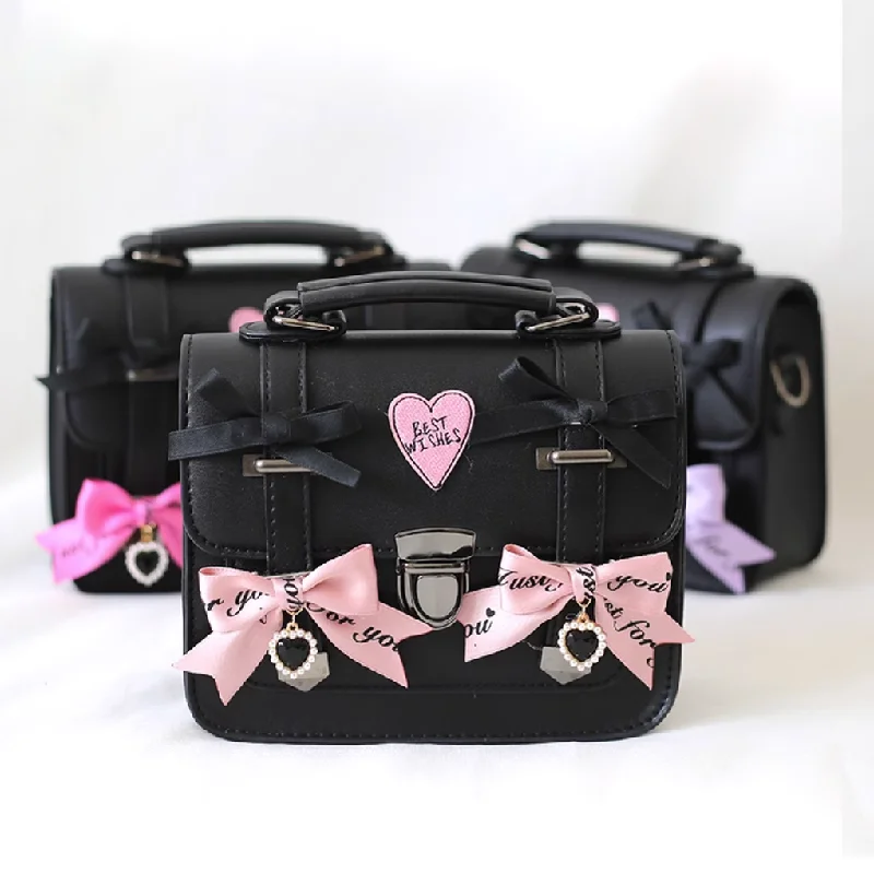 Fashion-Forward Offers Xiaogui~Sweet Lolita Cross-Body Bag College Style Shoudler Bag