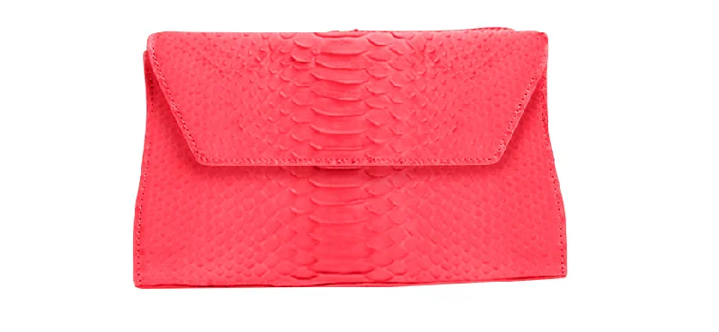 Minimalist Leather Bag For Modern Aesthetics Celine Python Clutch