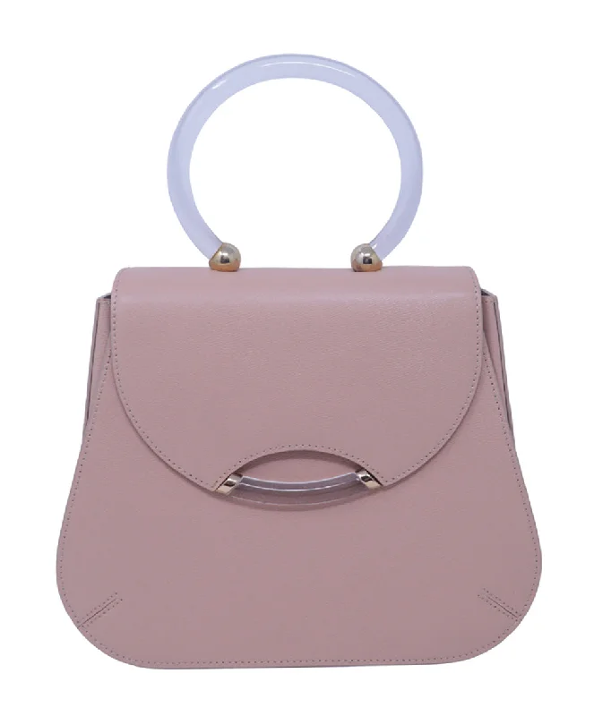 Functional Bags For Busy Moms And Dads Charlotte Olympia Pink Handbag w/ Lucite Handle Functional Bags For Busy Moms And Dads