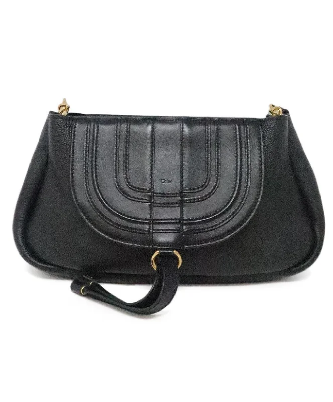 Seasonal Clearance Bags For Summer, Winter, Etc. Chloe Black Leather Shoulder Bag