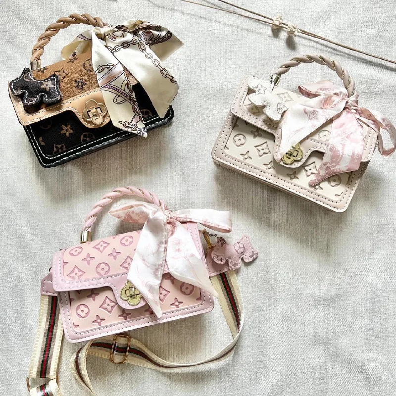 Holiday Gift Bags For Christmas Classic Faux Leather Print Bag