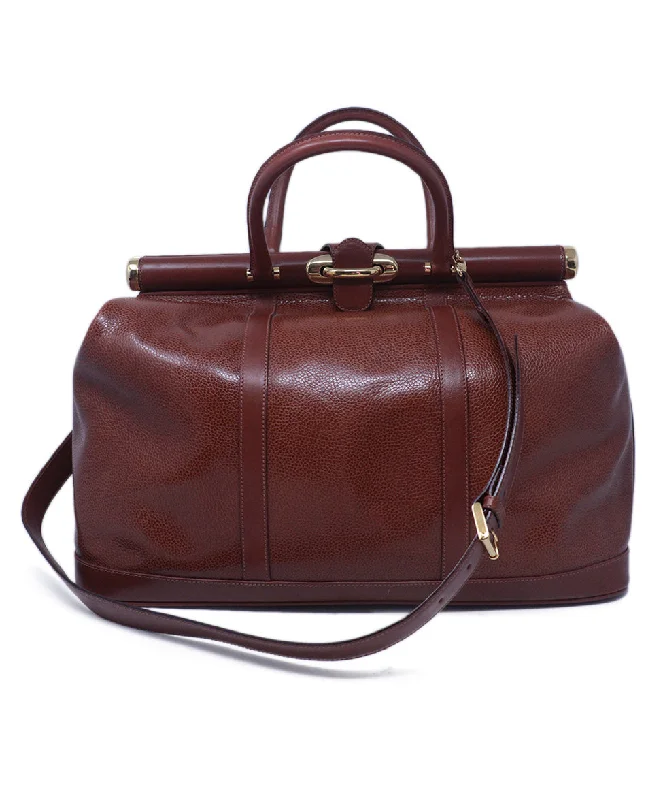 Luxury Bags On Sale Cole Haan Vintage Cognac Leather Travel Bag