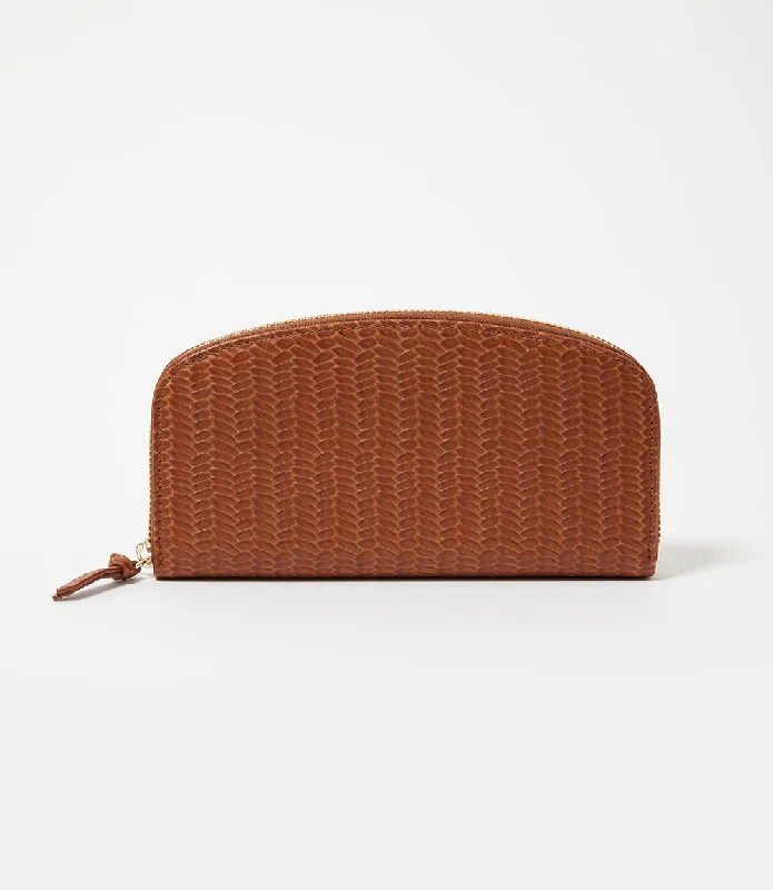 Stylish And Affordable Bags For Every Occasion Embossed Leather Zip Wallet