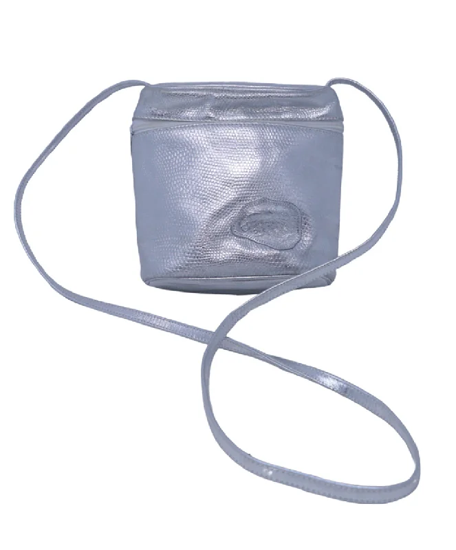 Inspired Bags For Timeless Elegance Falchi Vintage Silver Leather Crossbody