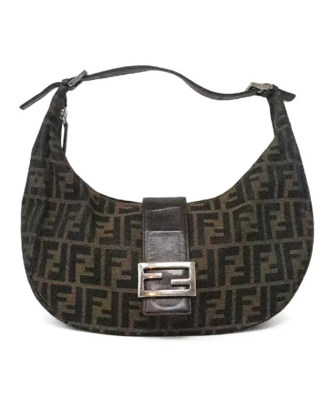 Tsa-Approved Bags For Hassle-Free Airport Security Fendi Brown & Black Monogram Croissant Shoulder Bag Tsa-Approved Bags For Hassle-Free Airport Security