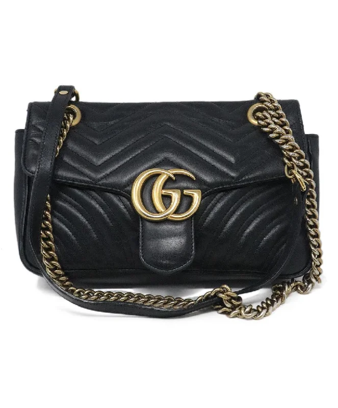 Inspired Bags For High-End Fashion Gucci Black Quilted Leather Shoulder Bag