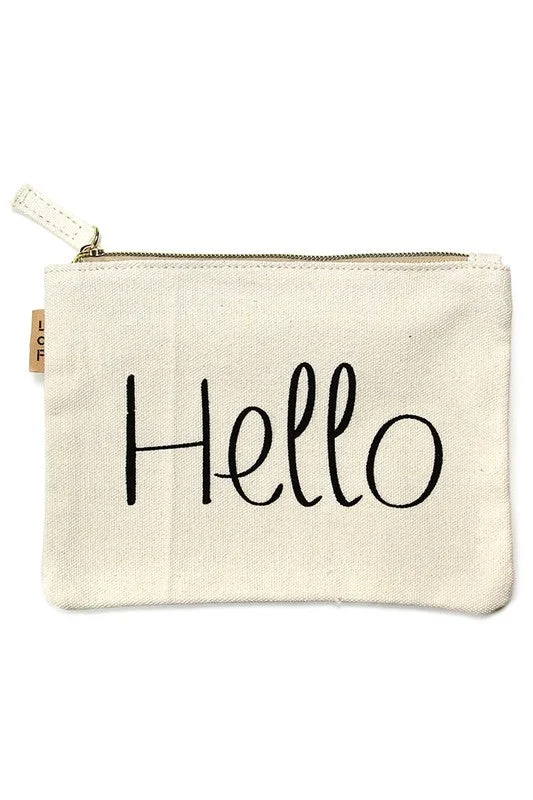 Limited-Time Offer On Trendy Bags "Hello" Eco Pouch