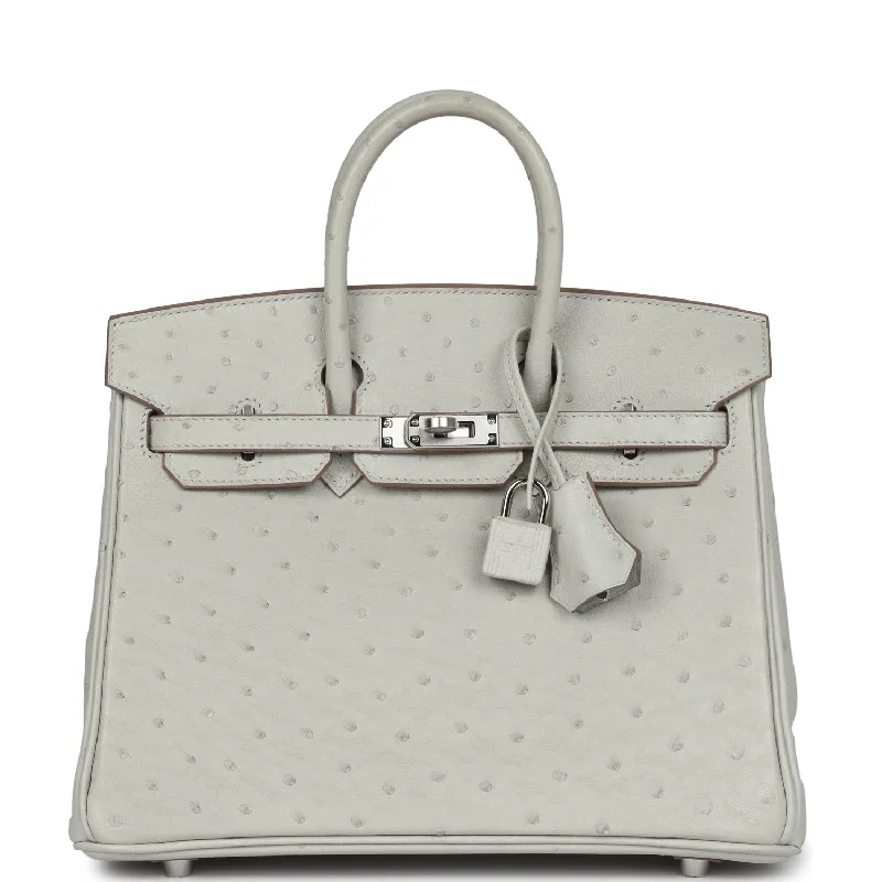 Affordable Bags For College Students On Sale Hermes Birkin 25 Gris Perle Ostrich Palladium Hardware