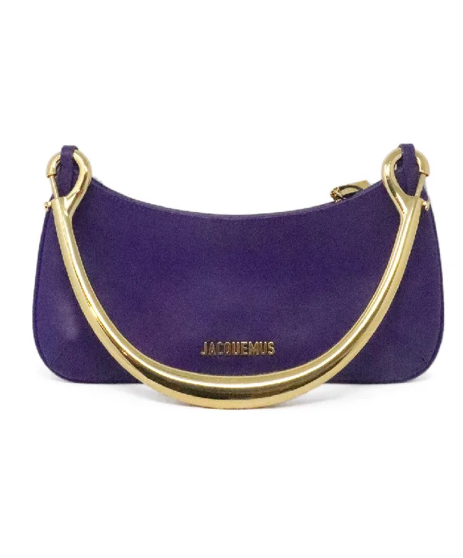 Limited-Time Offer On Trendy Bags Jacquemus Purple Leather Shoulder Bag