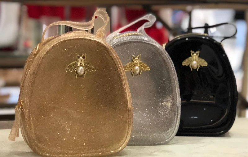 Scratch-Resistant And Luxury Sale Bags Jelly Bag with Bee Pin