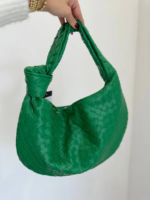 Elegant And On-Sale Evening Bags Large Woven Knot Bag