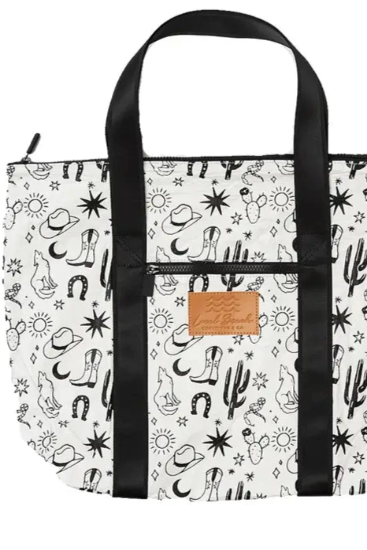 Evening Events Local Beach Western Water Resistant Tote