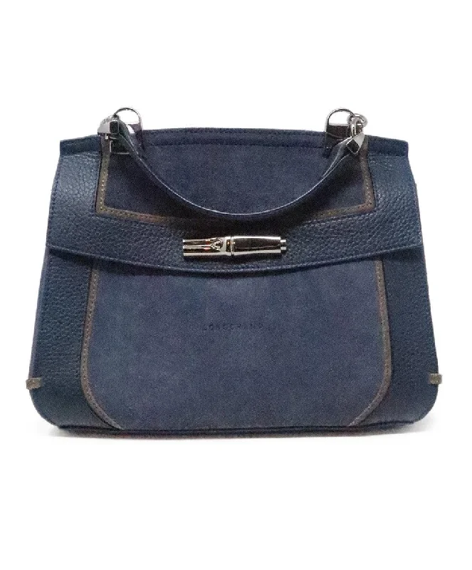 Affordable Bags For College Students On Sale Longchamp Blue Leather Suede Bag Affordable Bags For College Students On Sale