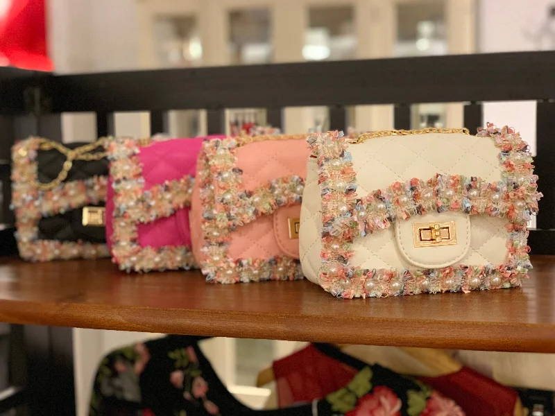 Black Friday Deals On Stylish Handbags Pearl Quilted Bag