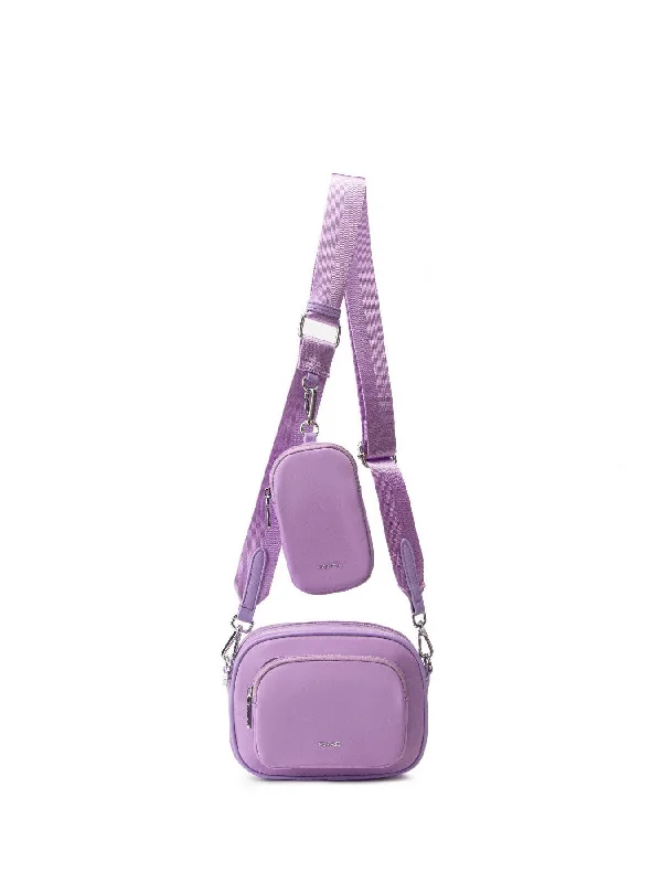 Genuine Bags On Clearance Sale Pixie Mood - Daisy Recycled Nylon Crossbody - Lavender Genuine Bags On Clearance Sale Pixie Mood - Daisy Recycled Nylon Crossbody - Lavender