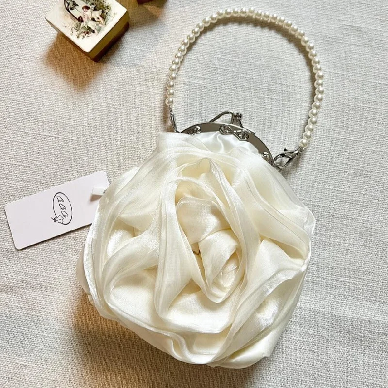 Lightweight And Functional Bags For Travel And Work Rose Flower Party Purse