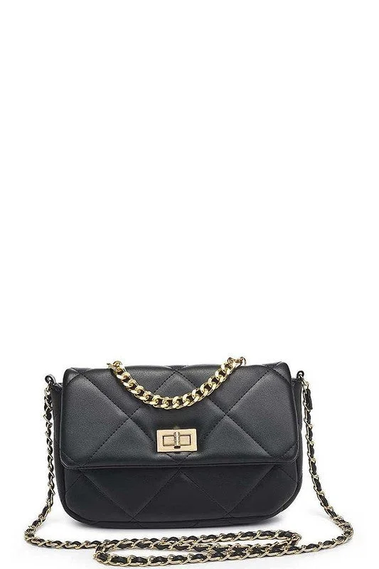 Bags For Playful And Chic Styles Rosetta Crossbody Bag in Black