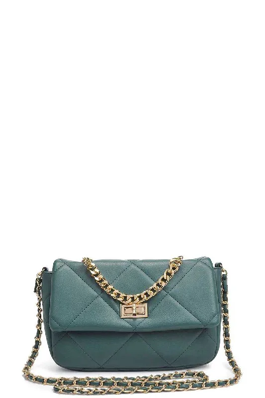 Inspired Bags For High-End Fashion Rosetta Crossbody Bag in Forest