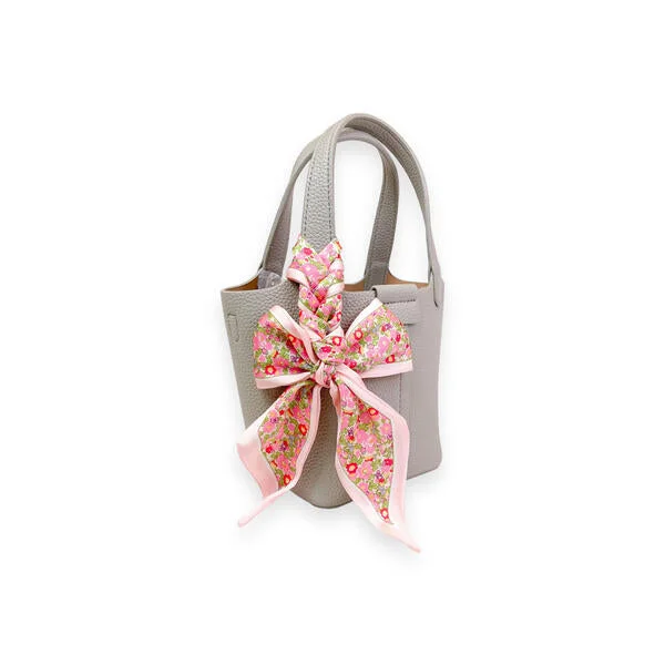 Minimalist Leather Bag For Modern Aesthetics Satchel Bag with Scarf
