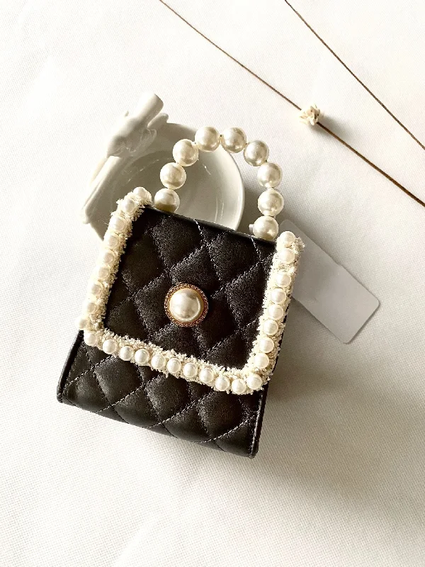 Vintage-Inspired Tea Party Faux Leather Bag