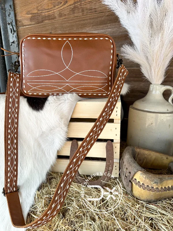 Eco-Friendly Bags With Discounts The Ranch Wife’s Boot Stitched Crossbody