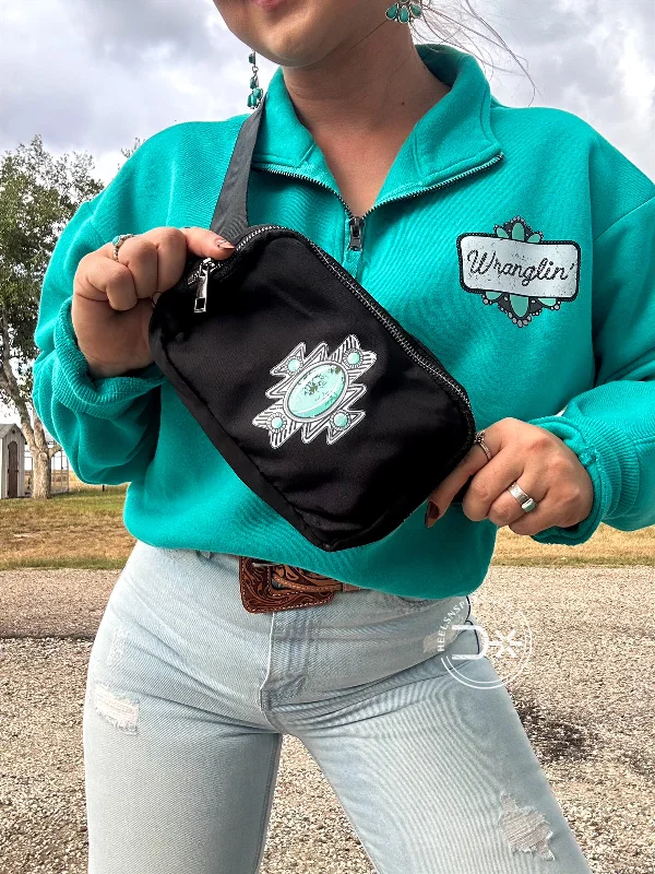 Cozy Handbags With Clearance Prices Turquoise Lovers Belt Bag