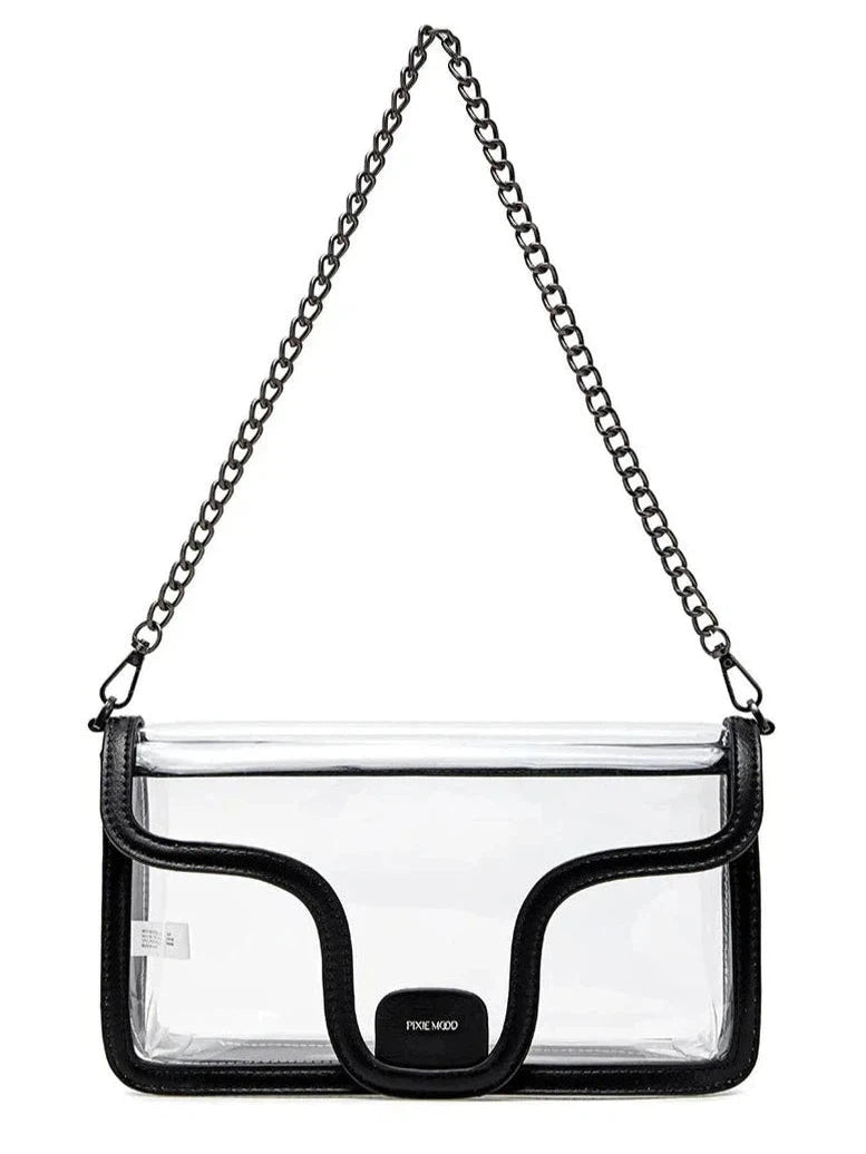 Vintage-Inspired Pixie Mood - Vicki Clear Shoulder Bag