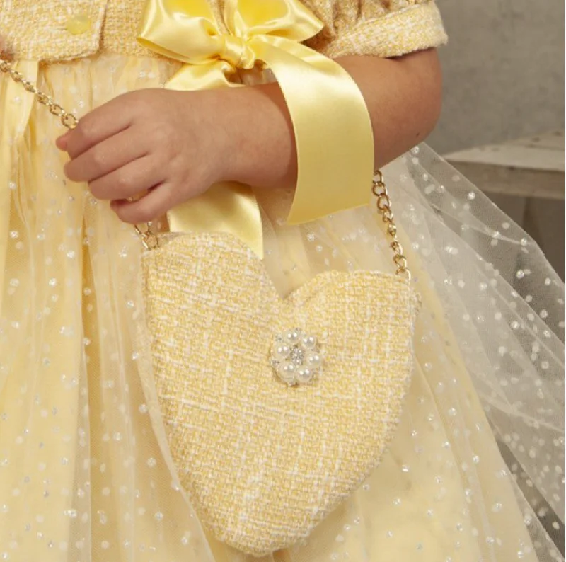 Stylish And Affordable Bags For Every Occasion Yellow Tweed Handbag