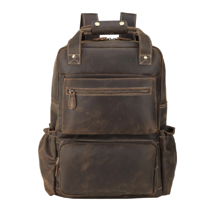 Vintage-Inspired Alexander Genuine Leather Backpack