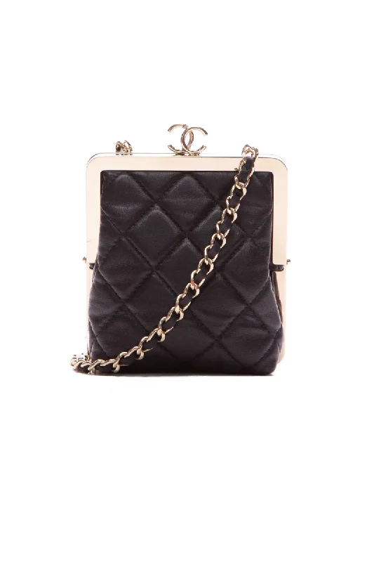 Luxury Bags For Professionals With Discounts Plexi Quilted CC Clutch