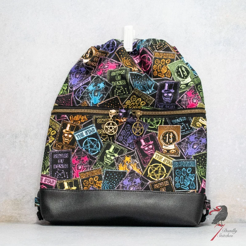 Urban Bags For City Life And Streetwear Fashion Bright Tarot Cards Begonia Backpack