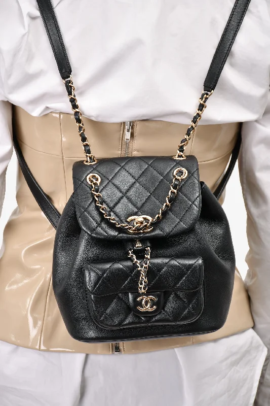 High-Quality Bags On Flash Sale Pre-Loved Chanel™ 2023 Black Lambskin Leather Duma Backpack High-Quality Bags On Flash Sale Pre-Loved Chanel™ 2023 Black Lambskin Leather Duma Backpack