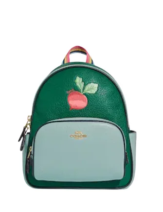 Inspired Bags For High-End Fashion Coach Mini Court Backpack With Radish