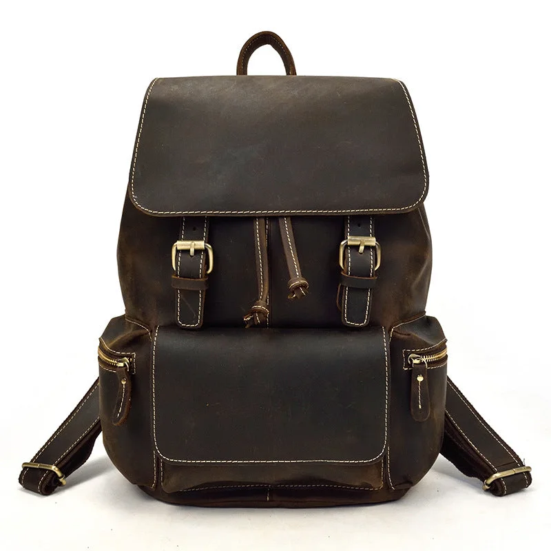 Affordable Bags Crazy Horse Leather Backpack Men Retro School Backpack Laptop Backpack Travel Rucksack Affordable Bags Crazy Horse Leather Backpack Men Retro School Backpack Laptop Backpack Travel Rucksack