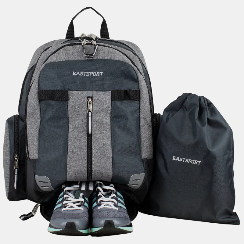 Urban Bags For City Life And Streetwear Fashion Eastsport Oversized Expandable Backpack with Removable Easy Wash Bag
