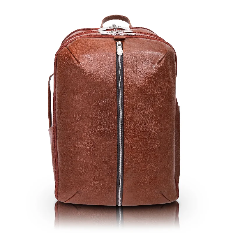 Urban Bags For City Life And Streetwear Fashion ENGLEWOOD | 17” Leather Carry-All Weekend Laptop Backpack
