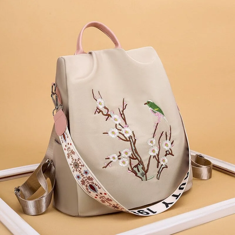 Bold And Flash-Sale Bags Flower Embroidery Female Backpack