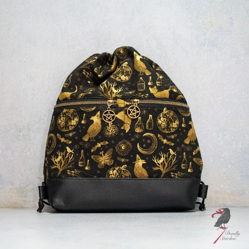 Tote Bag For Everyday Use Golden Magic Begonia Backpack