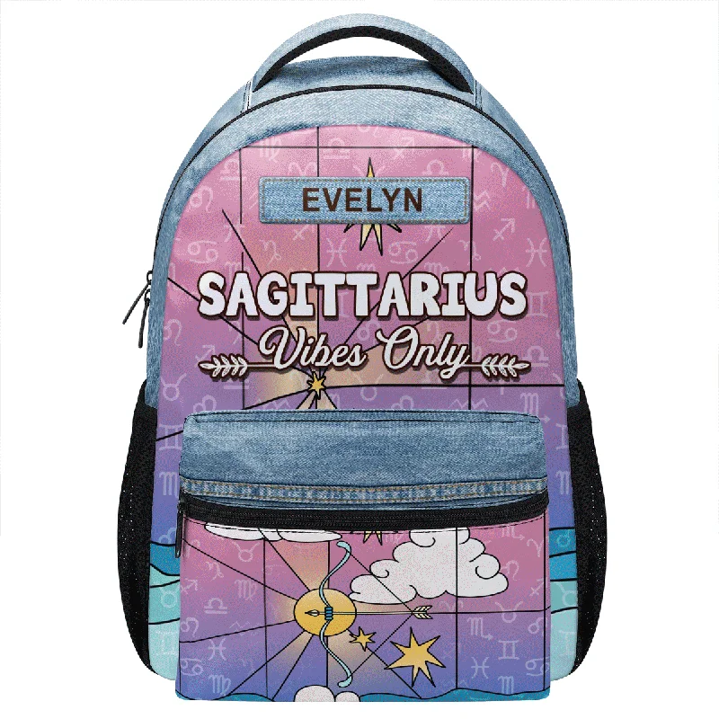 Eco-Friendly Bags For Sustainable Fashion Lovers Horoscope Vibes Only - Personalized Backpack SBBPT80