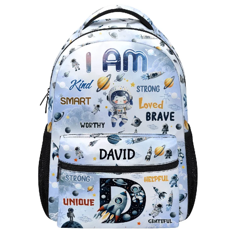 Flash Sale On Premium Bags I Am Enough Astronaut - Personalized Backpack SBBPLM1224L