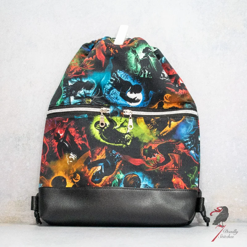Seasonal Clearance Bags For Summer Illuminated Horror Begonia Backpack