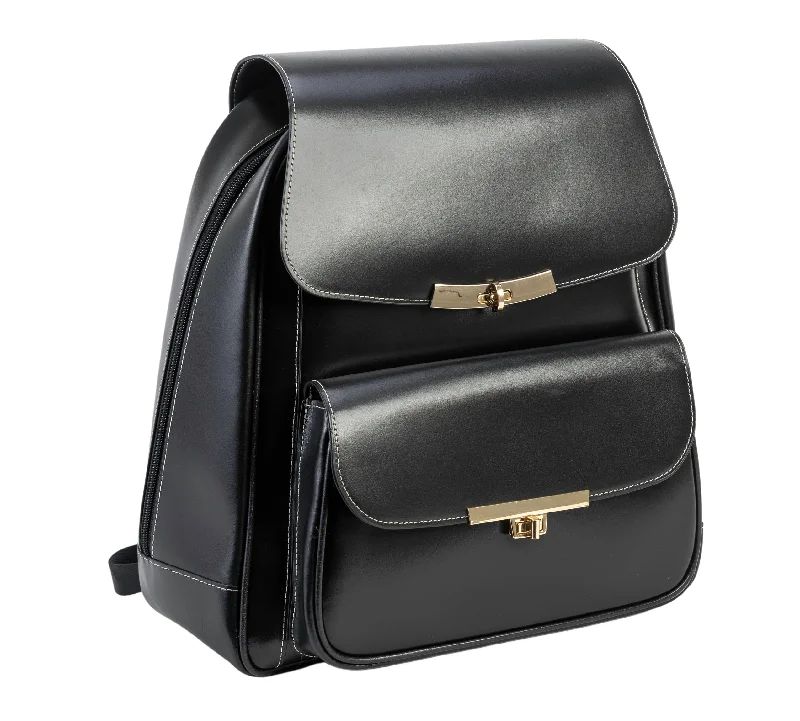 Trendy Bags KENDALL | 11" Leather Business Laptop Tablet Backpack