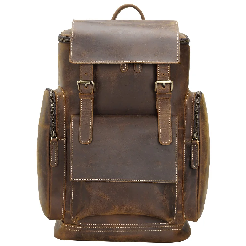 Luxury Bags On Sale Leather Backpack for Men for 15.6" Laptop