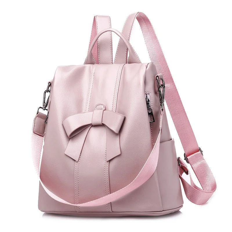 Inspired Bags For Timeless Elegance Leather Bowknot Backpack For Women