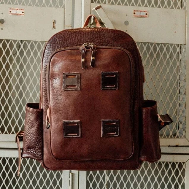 Tsa-Approved Bags For Hassle-Free Airport Security Leather Rover Backpack - Walnut Tsa-Approved Bags For Hassle-Free Airport Security Leather Rover Backpack - Walnut