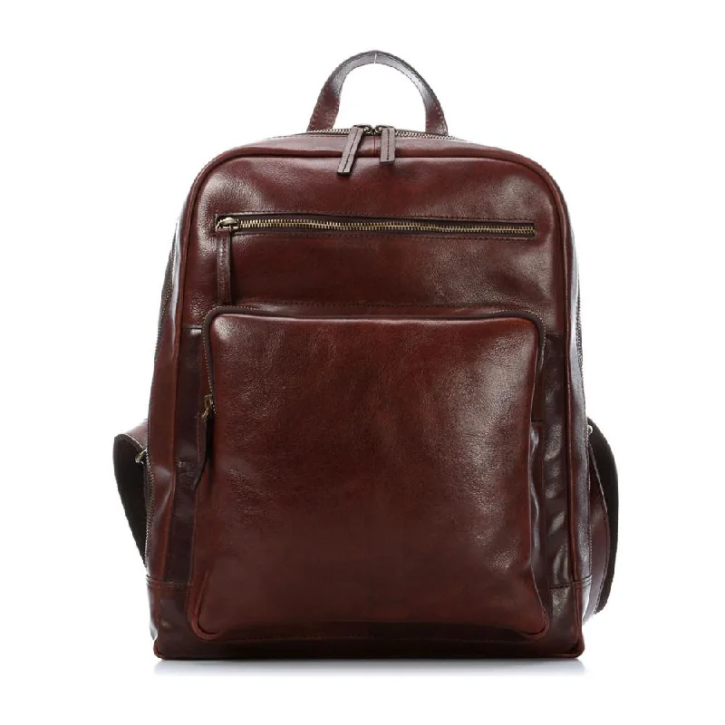 Discounted Designer Bags For Clearance Sale Leonhard Heyden Cambridge Leather Backpack with 15" Laptop Compartment