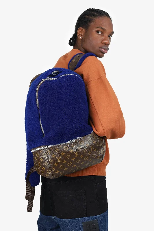 Elegant And On-Sale Evening Bags Louis Vuitton x Marc Newson 2015 Brown/Blue Monogram Shearling Backpack Elegant And On-Sale Evening Bags Louis Vuitton x Marc Newson 2015 Brown/Blue Monogram Shearling Backpack